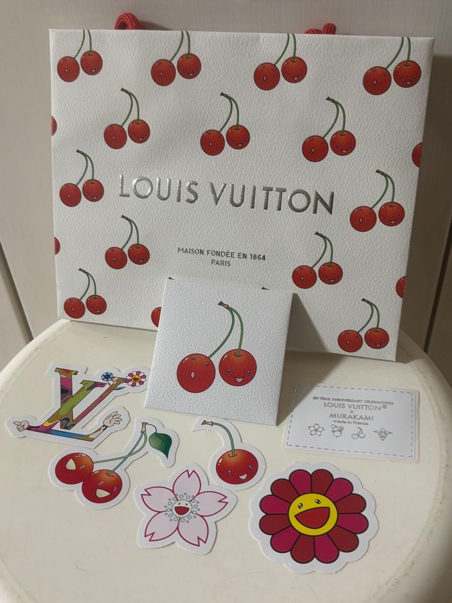 新品 ルイヴィトン 村上隆 コラボ 限定ショッパー ステッカーセット