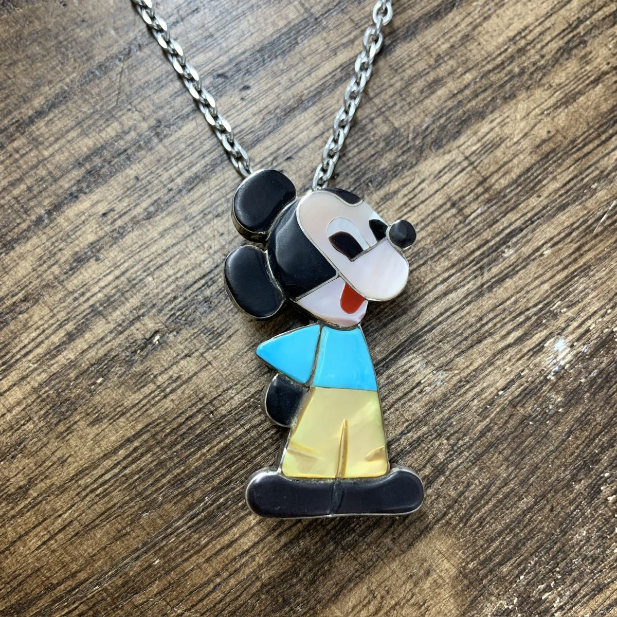 希少 Zuni ズニ族 ミッキーマウス Mickey インディアンジュエリー