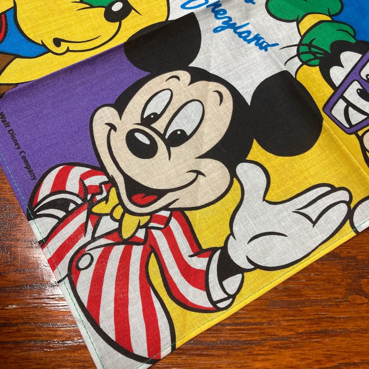激レア TDL 初期 ハンカチ 東京ディズニーランド 眉ありミッキー 新品