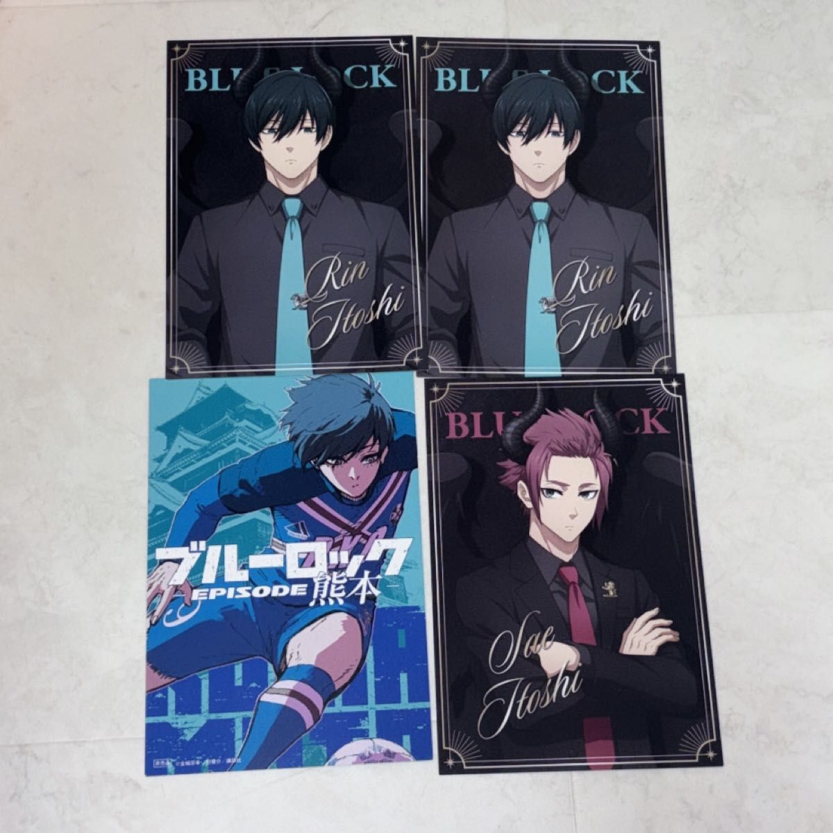 ブルーロック 糸師 凛 糸師凛 都道府県 ポストカード 糸師冴 熊本 原画