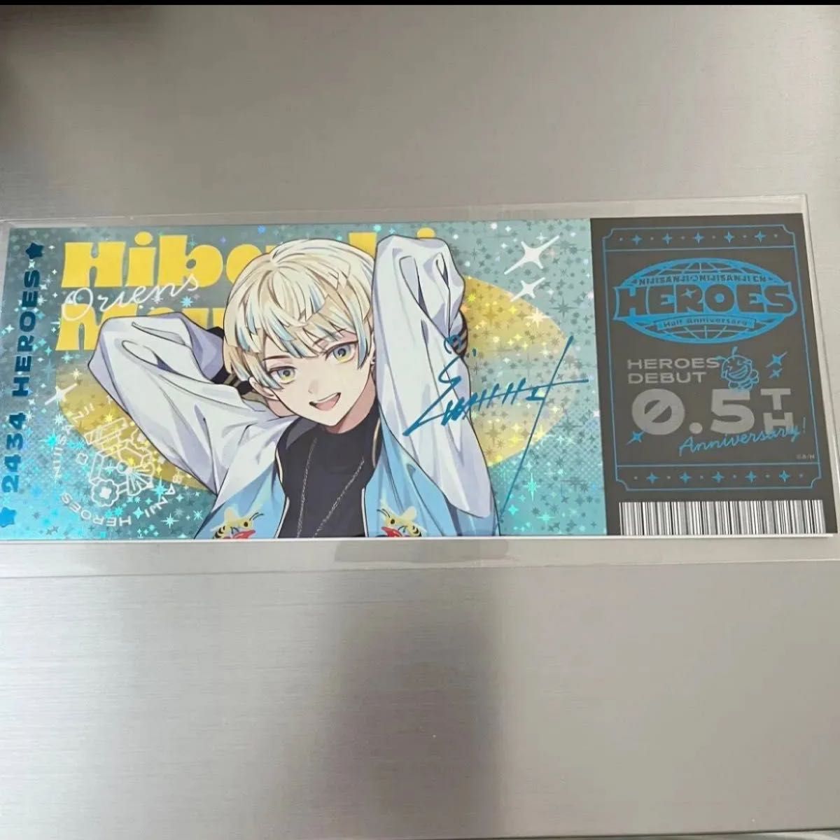 にじさんじ 緋八マナ AGF 特典 ホログラムチケット風カード レア