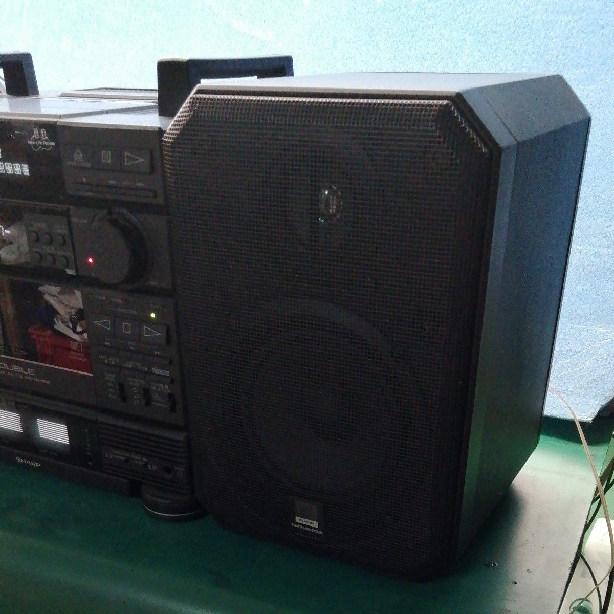 SHARP ライブミニCD CD−X17 キャリングコンポ CD テープ駄目 ジャンク