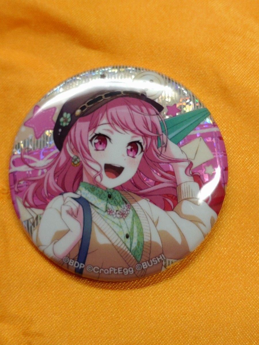 バンドリ WEGO 奥沢美咲 缶バッジ ホロ ノーマル バンドリ 奥沢美咲