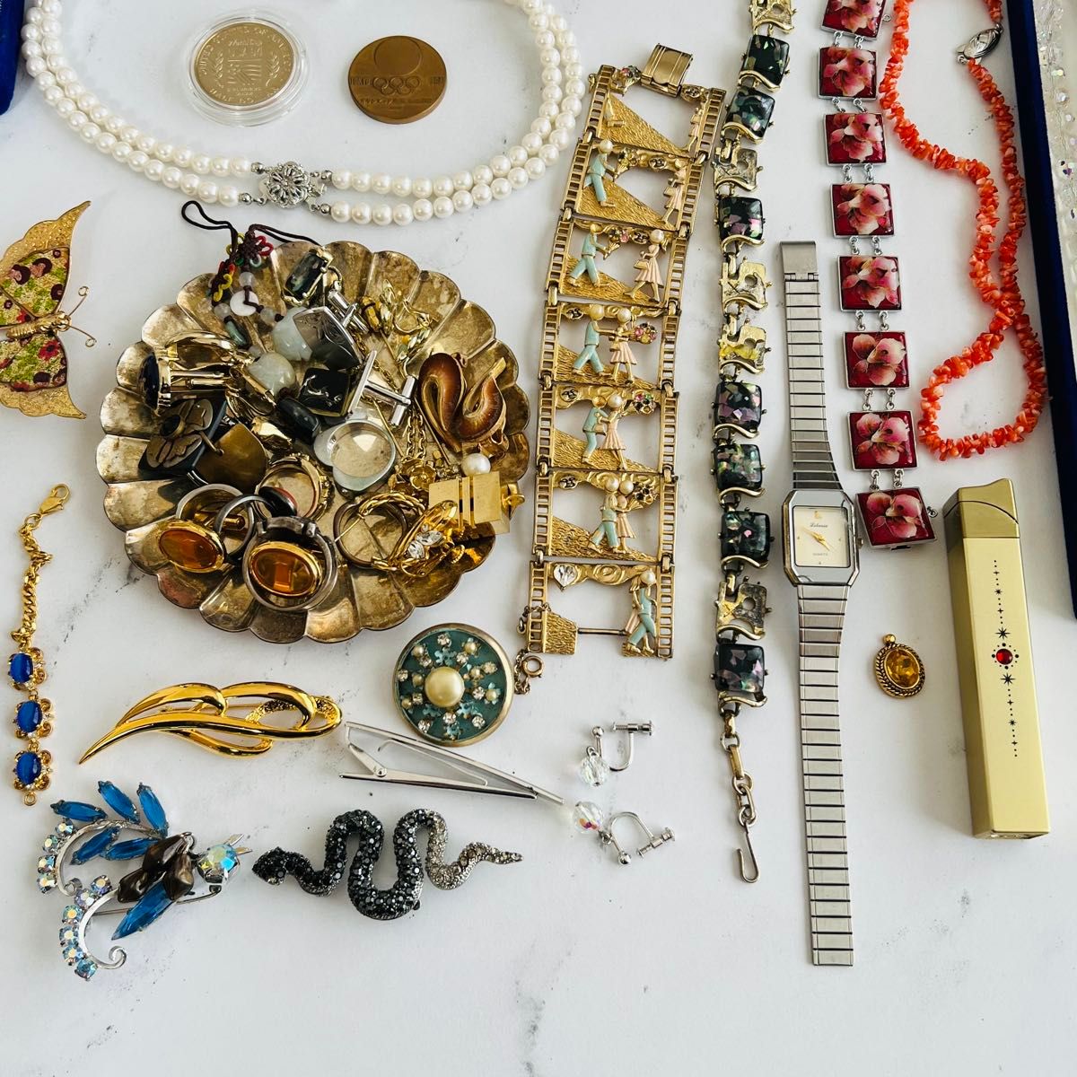 遺品整理 ヴィンテージジュエリーセット ネックレス アクセサリー