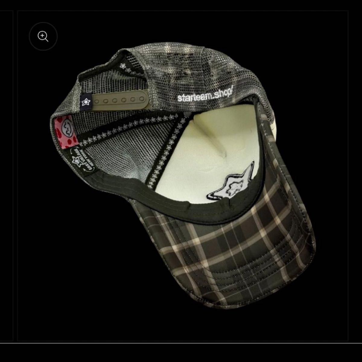 starteam スターチーム キャップ olive green メッシュキャップ 星