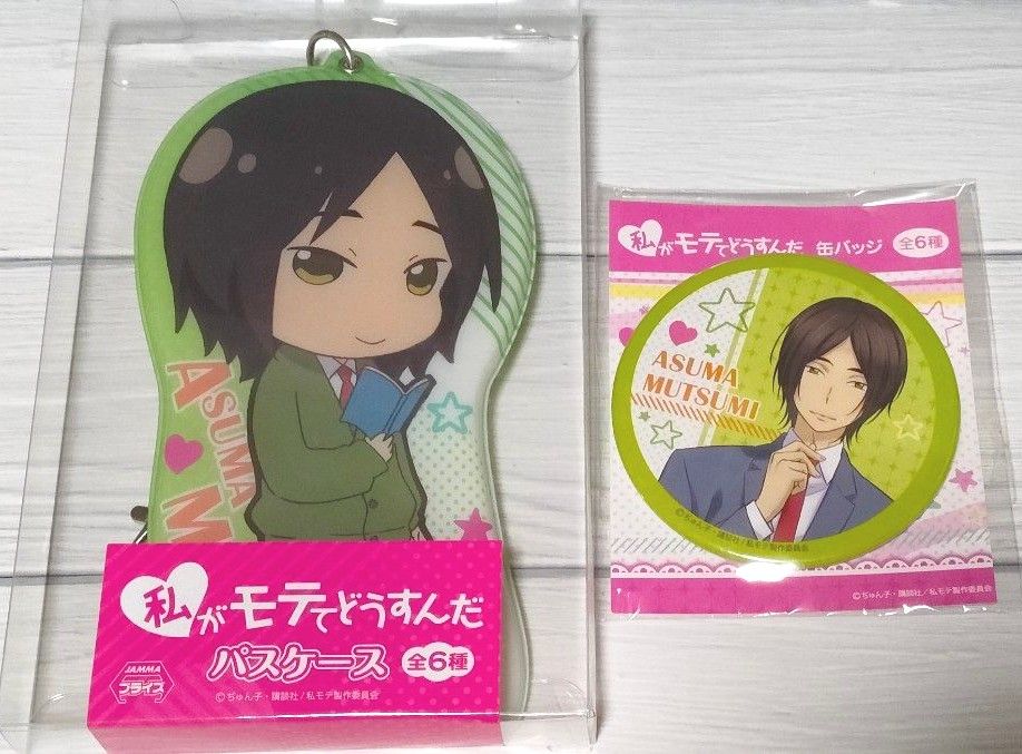 私がモテてどうすんだ 六見先輩 パスケース 缶バッジ｜Yahoo!フリマ