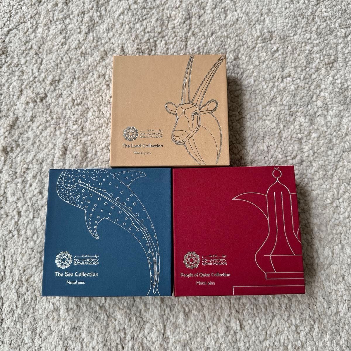 大阪万博限定 新品未使用 カタールパビリオン限定ピンバッジ3セット