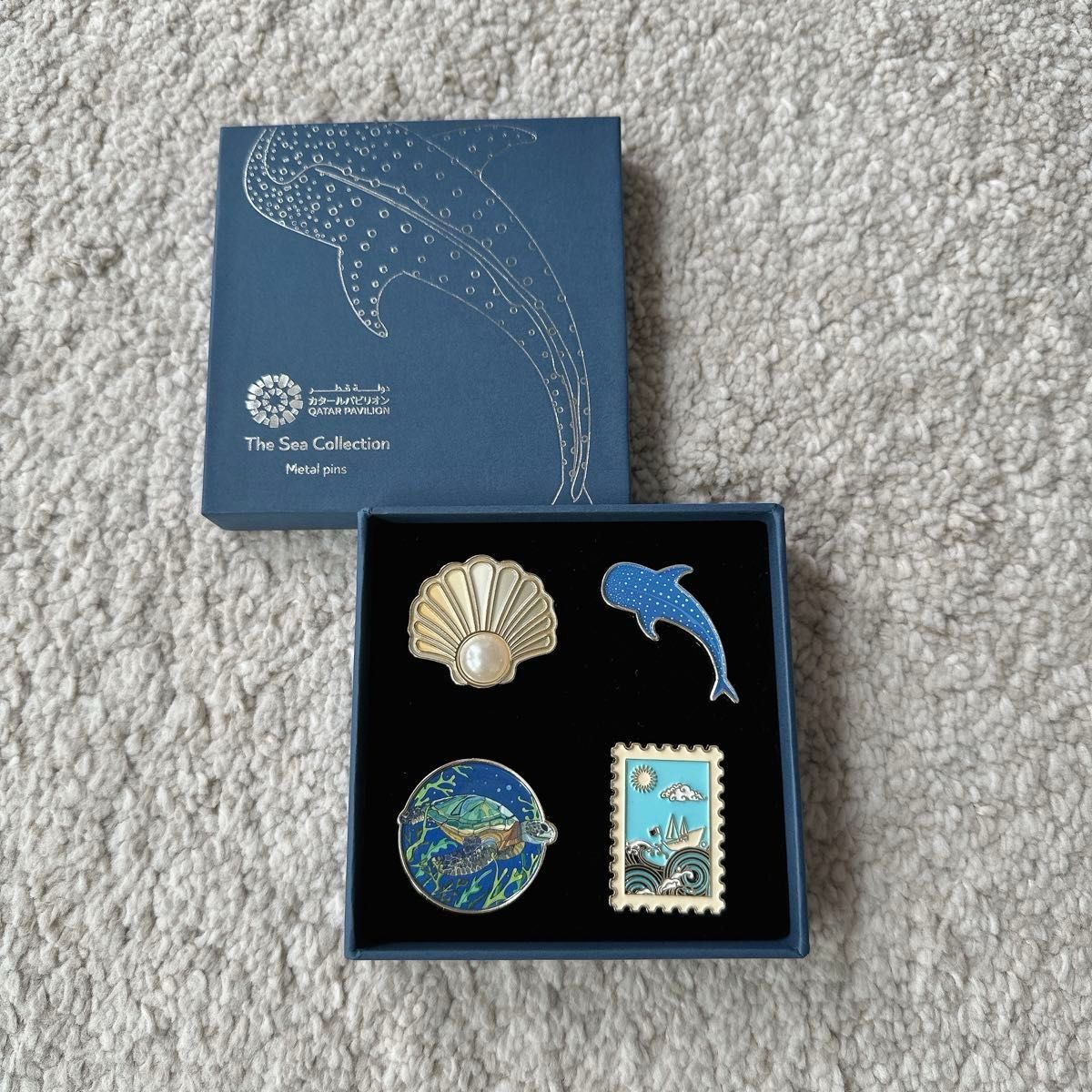 大阪万博限定 新品未使用 カタールパビリオン限定ピンバッジ3セット