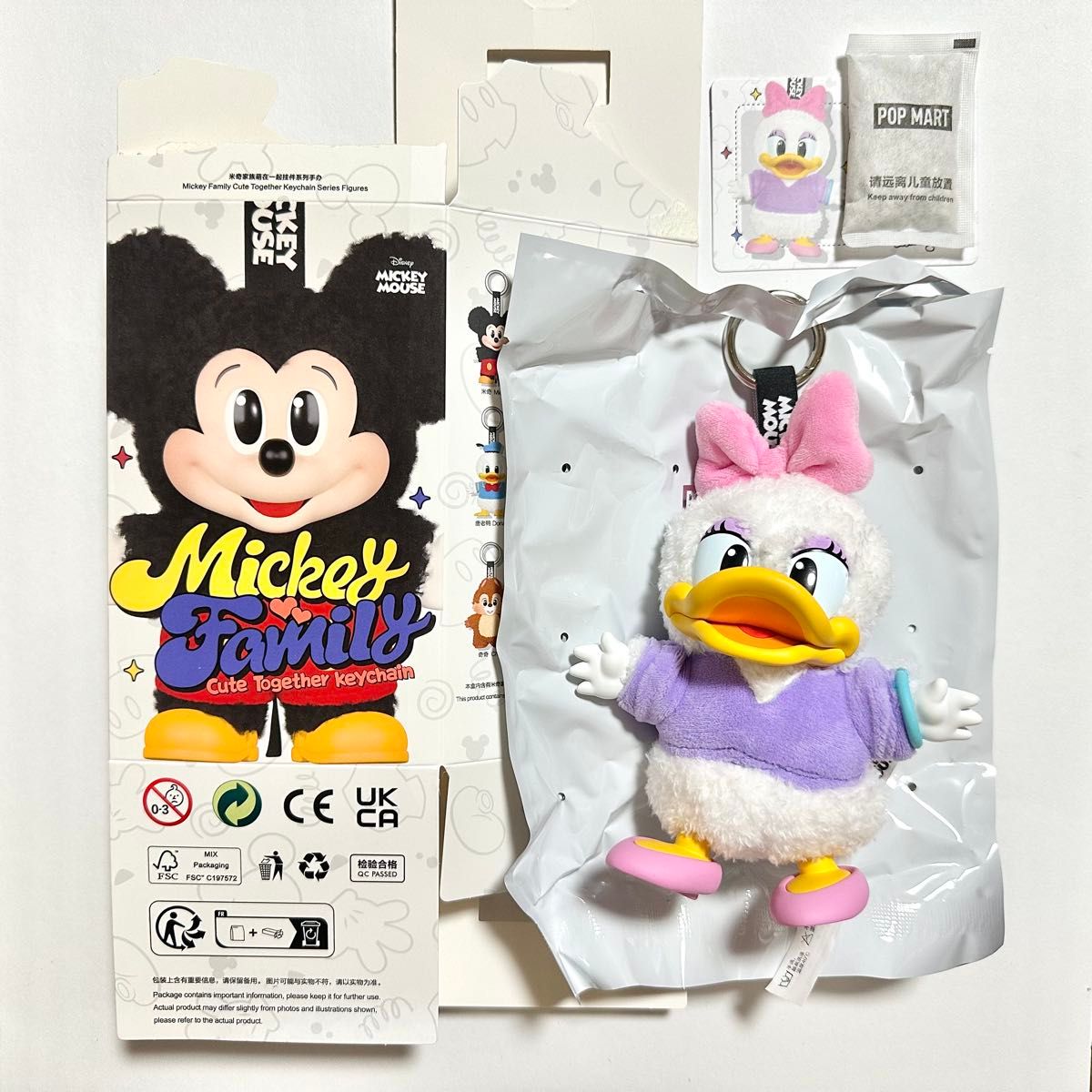 Mickey popmart ミッキーファミリー キーチェン ぬいぐるみ Family