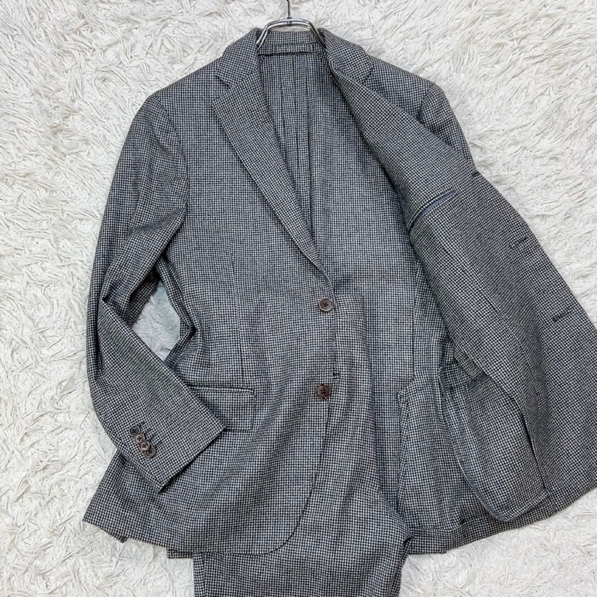 LARDINI ラルディーニ セットアップ スーツ ジャケット パンツ 千鳥 段