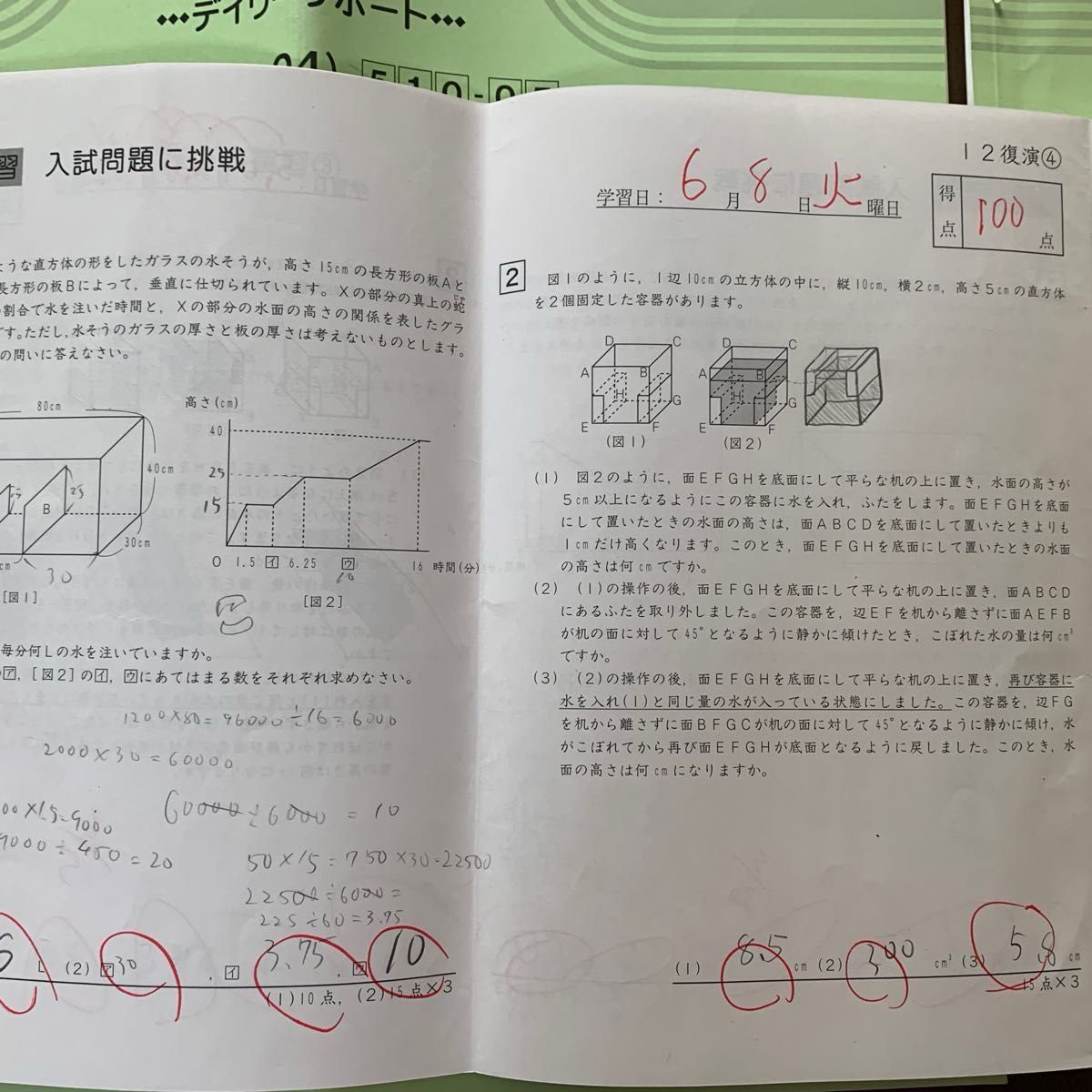 サピックス 小5 算数 デイリーサポート 通年37回セット解答解説付き B4