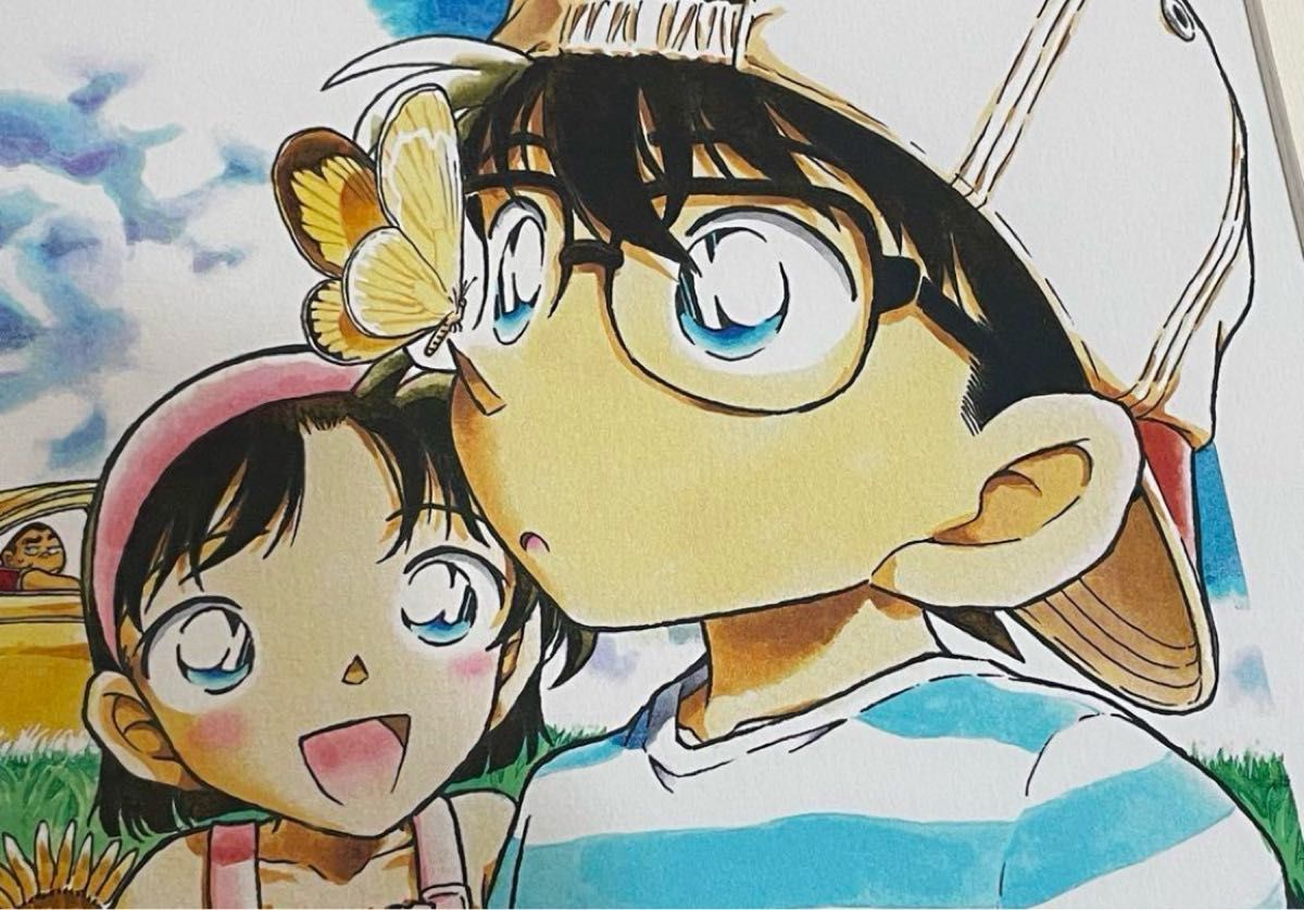 直筆サイン入り】青山剛昌 直筆サイン シリアル 複製原画 複製原稿