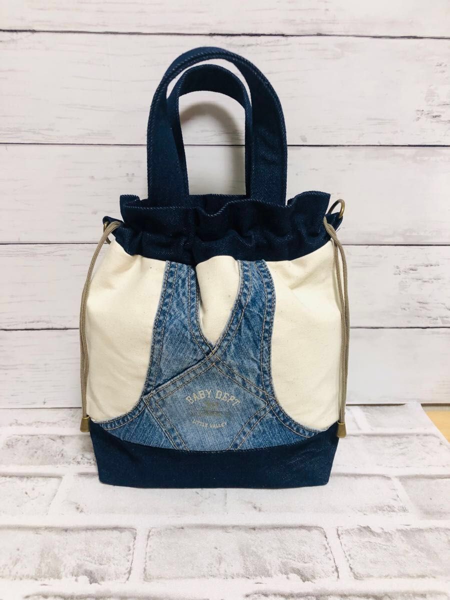 882ショルダーバッグ デニムバッグ オーバーオールバッグ デニム