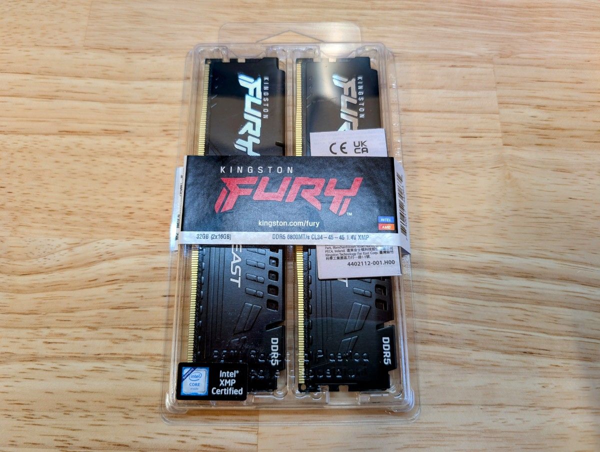 国内正規品】Kingston DDR5-6800 KF568C34BBK-32 【公式通販】