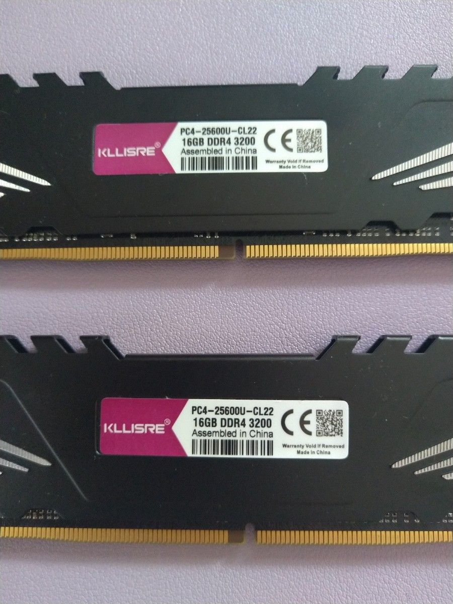 KLLISRE メモリー 32GB 16GB×2 DDR4-3200 PC4-25600U-CL22 PCパーツ