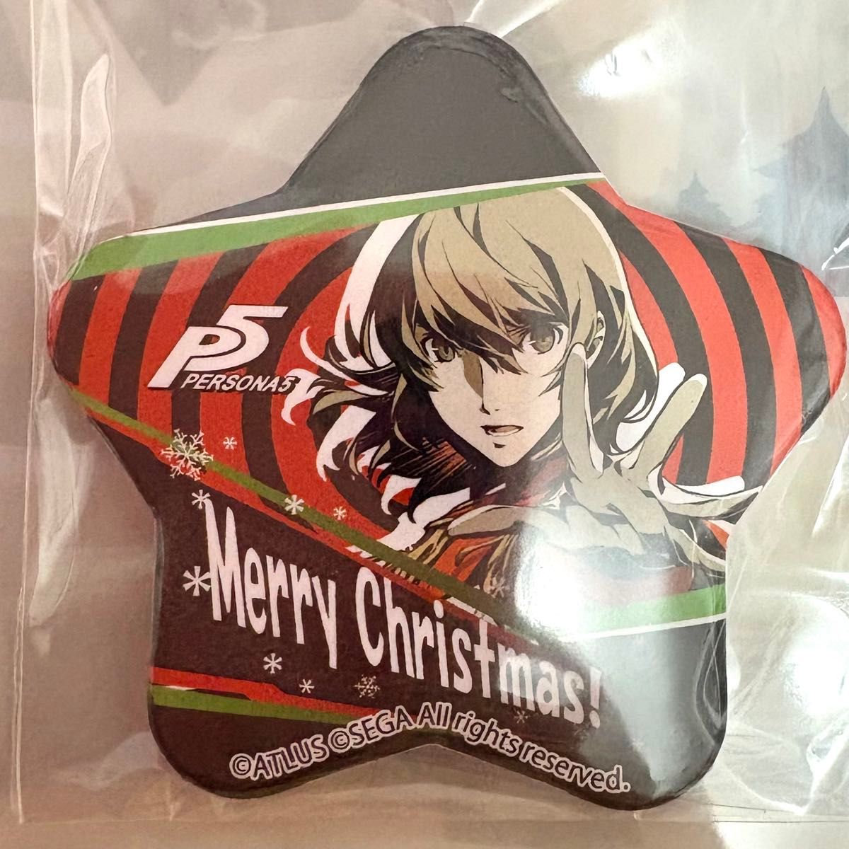 P5R ペルソナ5 明智吾郎 プリロール 限定 スター缶バッジ 2種セット