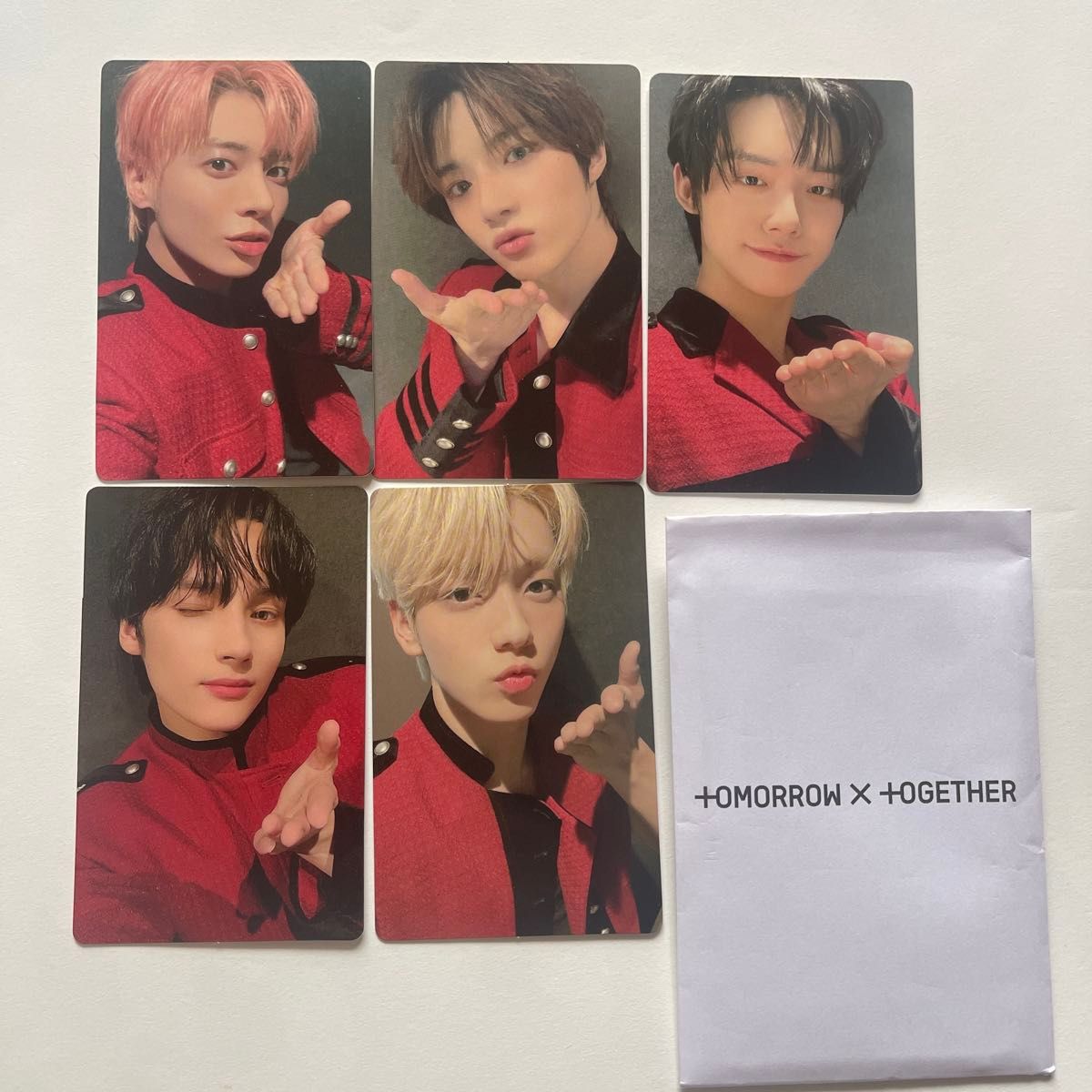 TXT GLOBAL OFFICIAL FANCLUB MOA MEMBERSHIP JP 継続特典 トレカ 5点