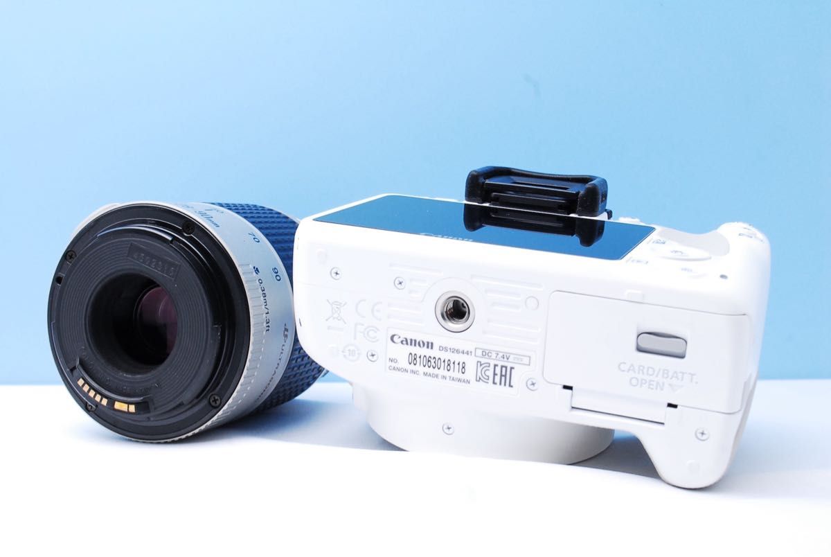 ショット数わずか Canon X7白ボディ USMズーム＋説明書・CD・保護付き