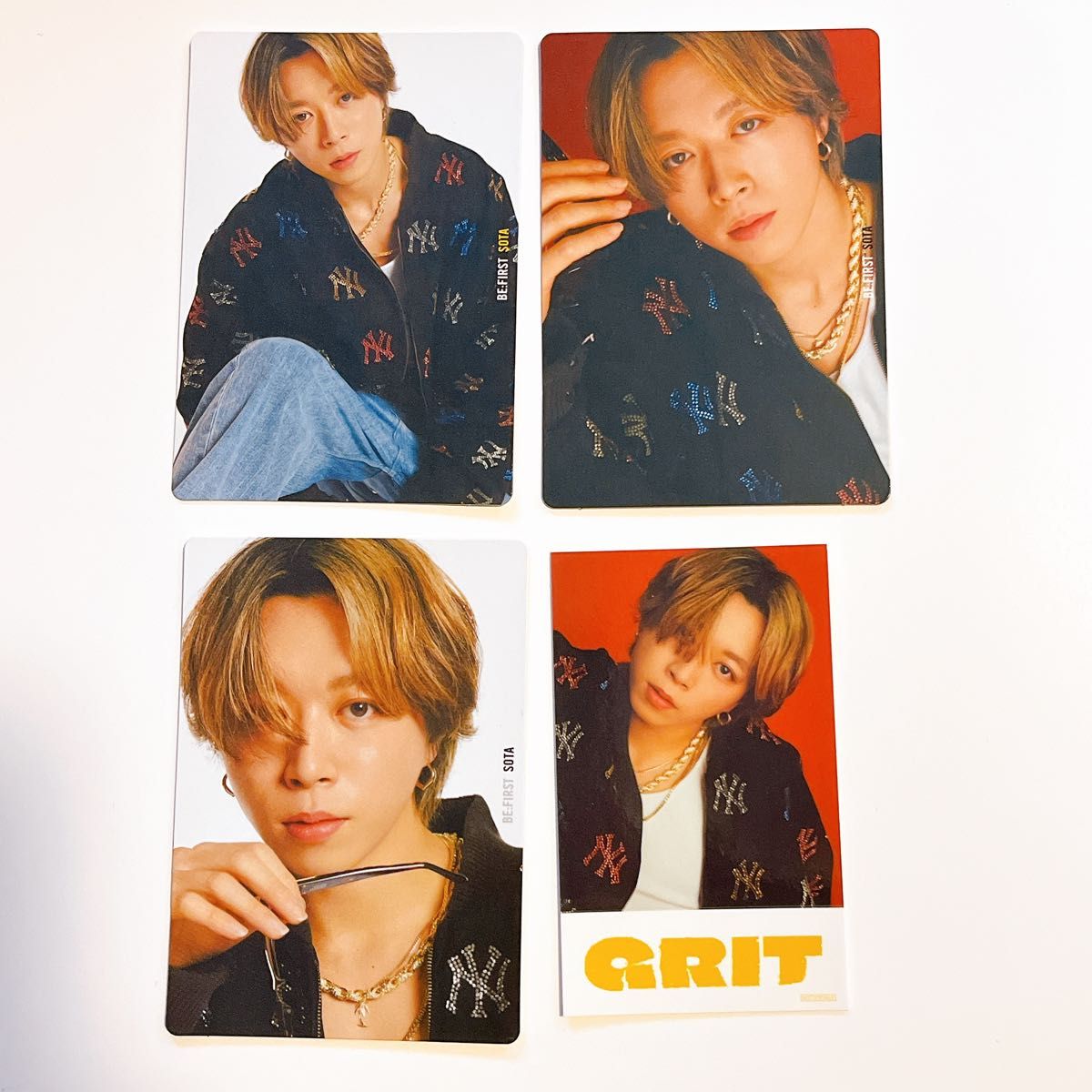 ソウタBE FIRST GRIT ステッカーとトレカ A B Cセット ビーファースト