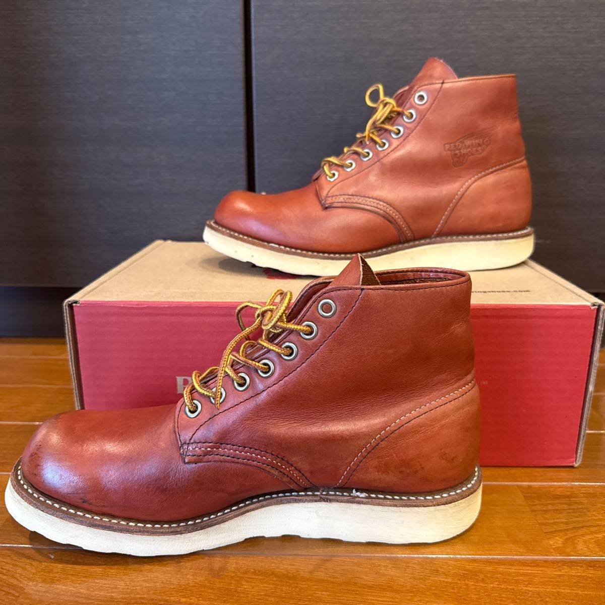 良品08年6 5D】レッドウィング8166プレーントゥ RED WING｜Yahoo