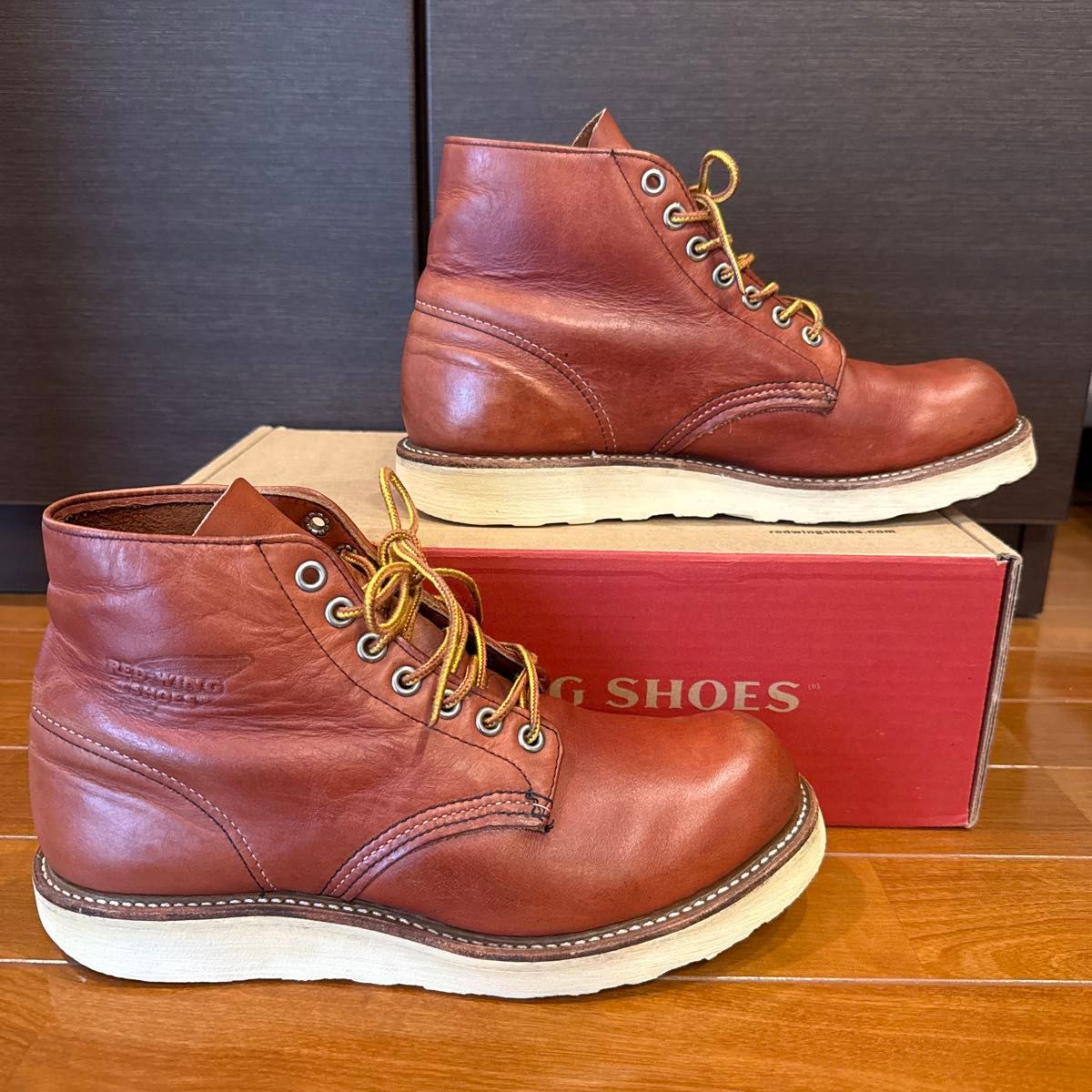 良品08年6 5D】レッドウィング8166プレーントゥ RED WING｜Yahoo