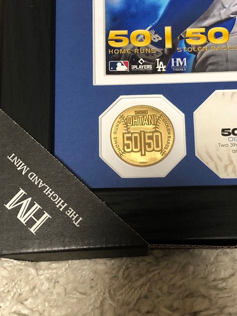 大谷翔平 MLB ドジャース 50-50 達成記念 ダブルコインフォトミント