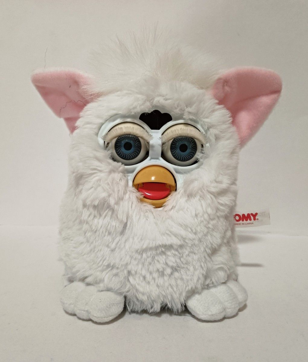 初代 ファービー ホワイト 白 日本語版 TOMY トミー Furby 当時物