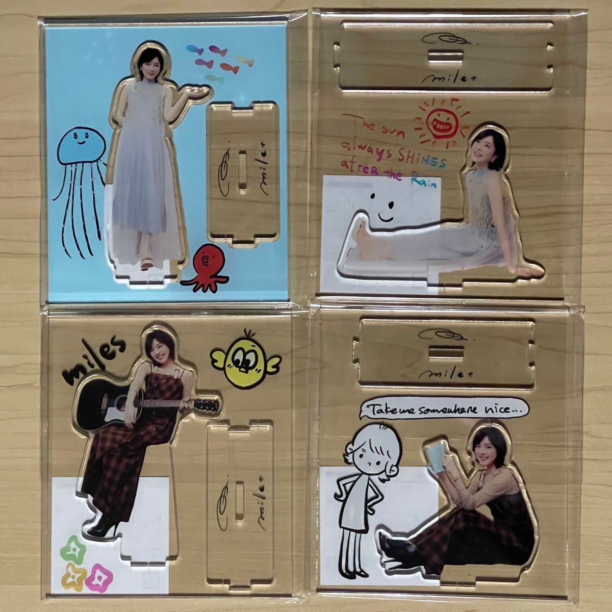 miles限定 新品未開封 miletアクリルスタンド 4種セット ミレイファン