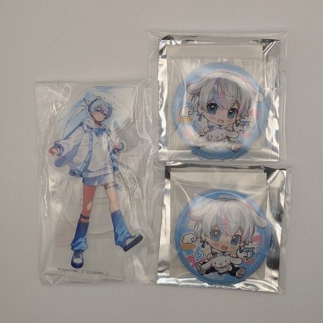 シクフォニ 雨乃こさめ サンリオコラボ アクリルスタンド 缶バッチ