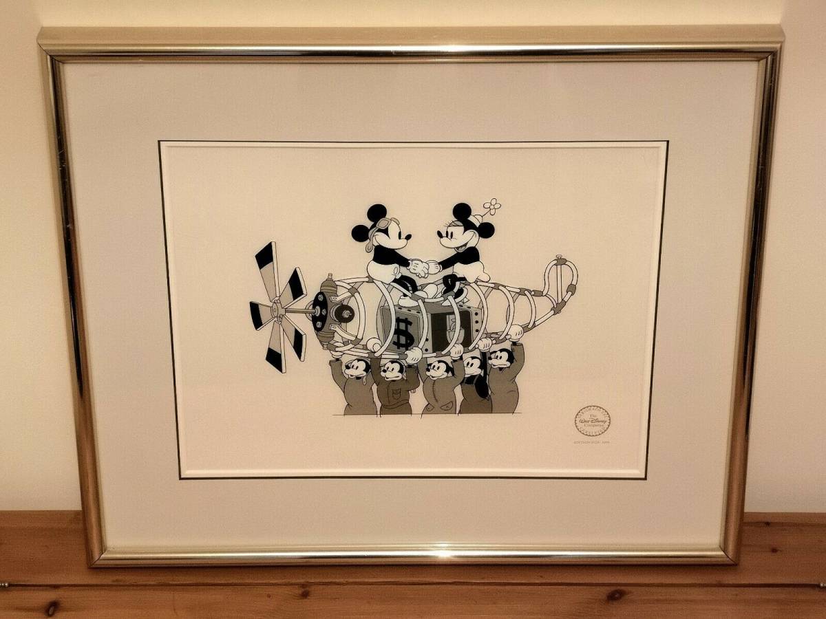 Disney ディズニー ミッキー ミニー セル画 原画 限定 レア 入手困難