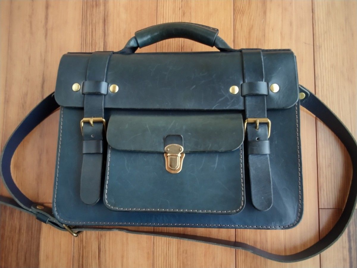 HERZ 限定カラー ネイビー BC−16 学生鞄風2wayビジネスバッグ ヘルツ