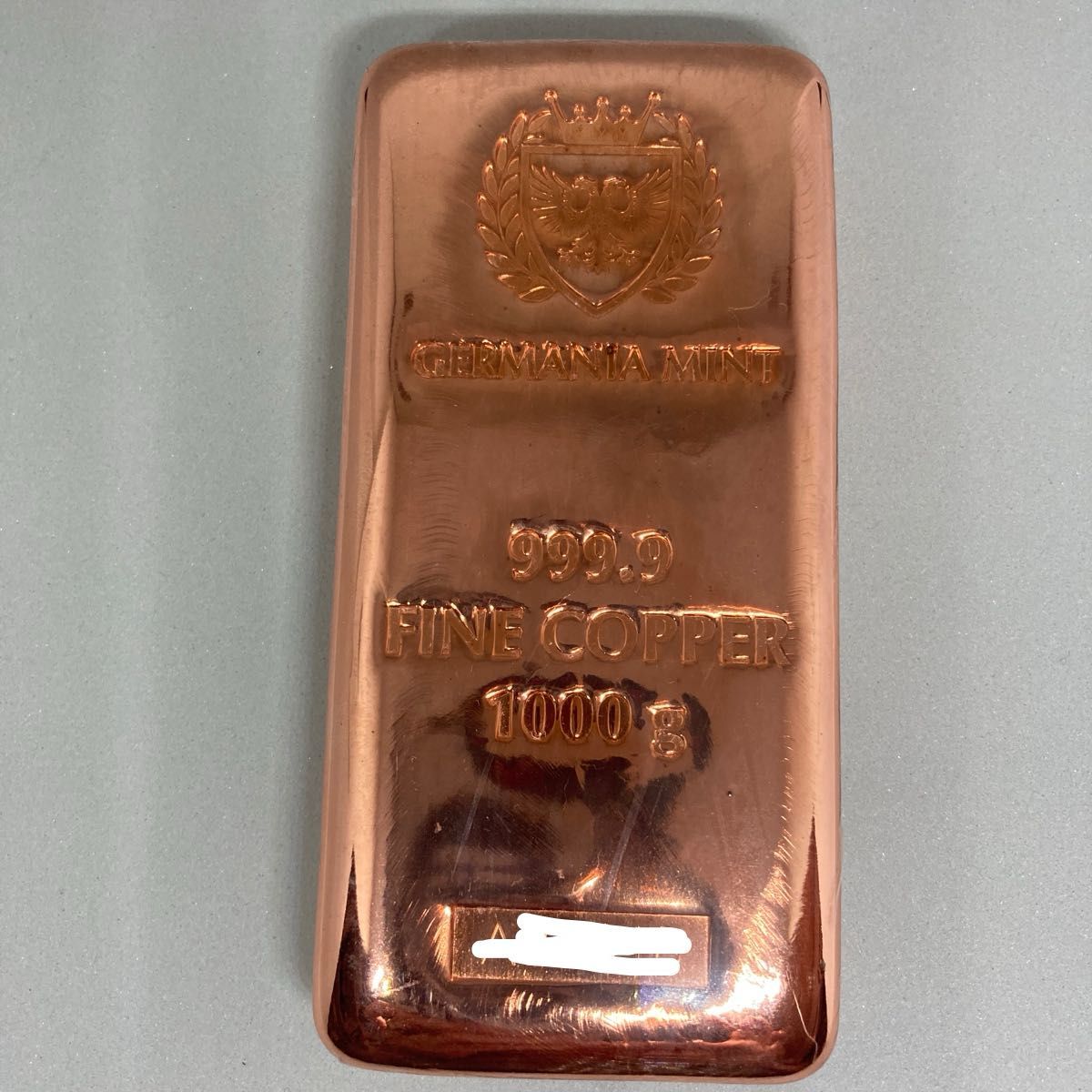 GERMANIA MINT 1kg 純銅 インゴット ドイツ ゲルマニアミント社発行