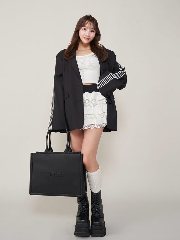 ダーリッチ Darich ロゴレザートートバッグ ブラック｜Yahoo!フリマ