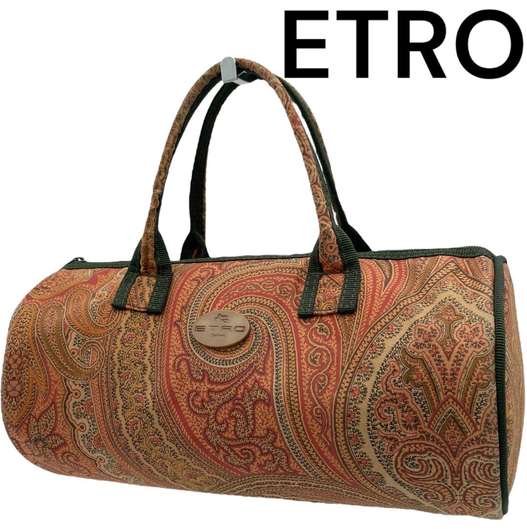 nma 様専用】ETRO エトロ ハンドバッグ ミニボストンバッグ ドラム型