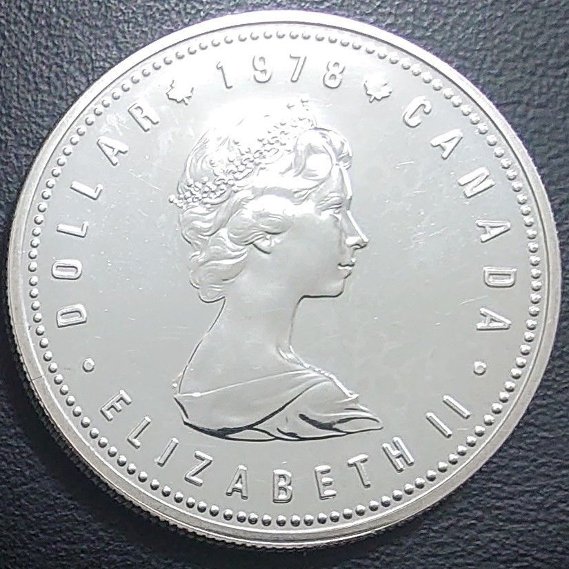 1978年 カナダ銀貨 1ドル コモンウェルスゲームズ記念銀貨 プルーフ