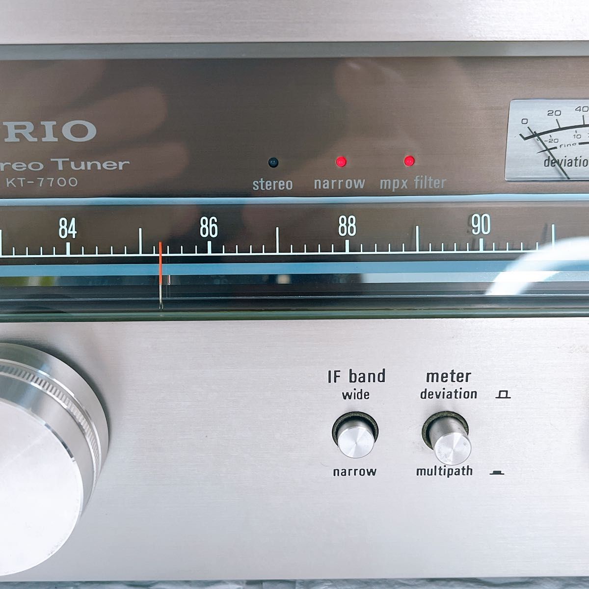 TRIO kt-7700 FMチューナー 7連バリコン FMステレオチューナー トリオ