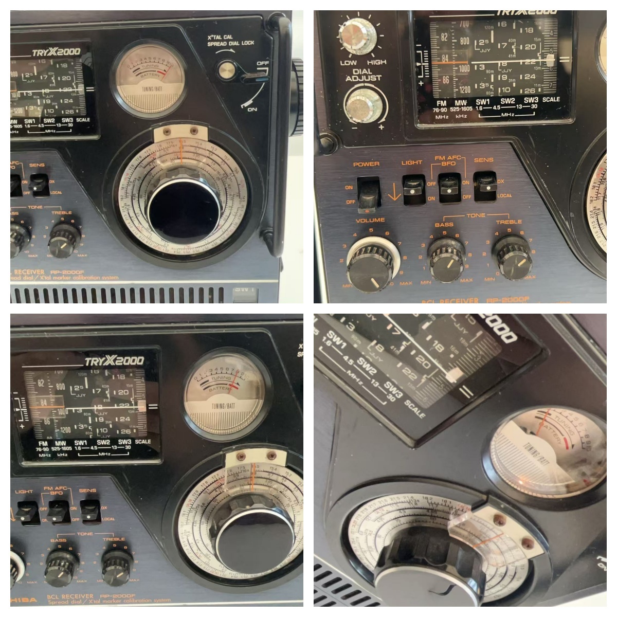 Yahoo!オークション - 1円 東芝 TOSHIBA RP-2000F BCLラジオ TRY X 200