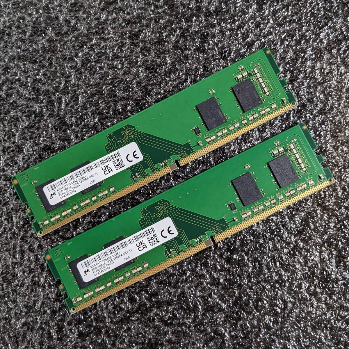 DDR4メモリ 16GB(8GB2枚組) Micron MTA4ATF1G64AZ-3G2E1 [DDR4-3200