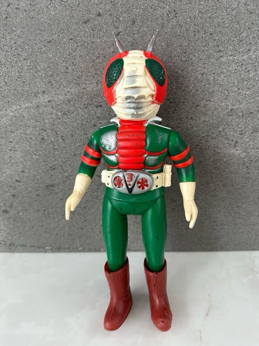 Yahoo!オークション - 仮面ライダーV3 面取れ ソフビ 石森プロ 東映 毎