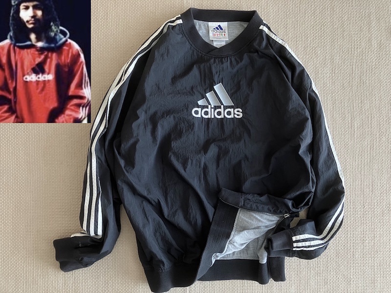 即決 90s ヴィンテージ アディダス ナイロン ビッグシルエット ピステ