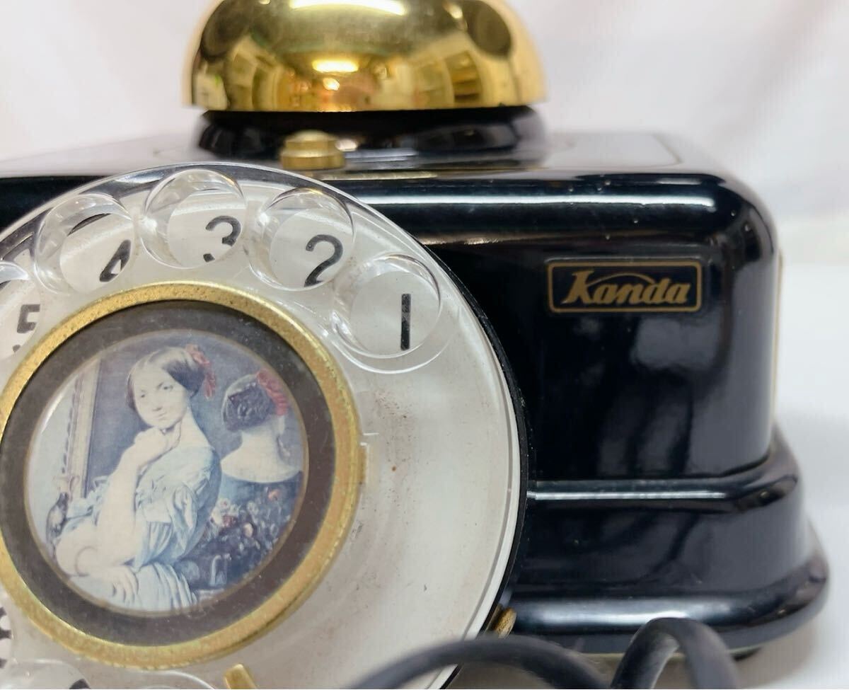Yahoo!オークション - 【貴重】KANDA 電話機 黒電話 レトロ ダイヤル式