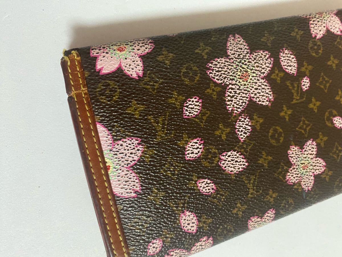 ヴィトン VUITTON モノグラム ルイヴィトン 長財布 村上隆 チェリー