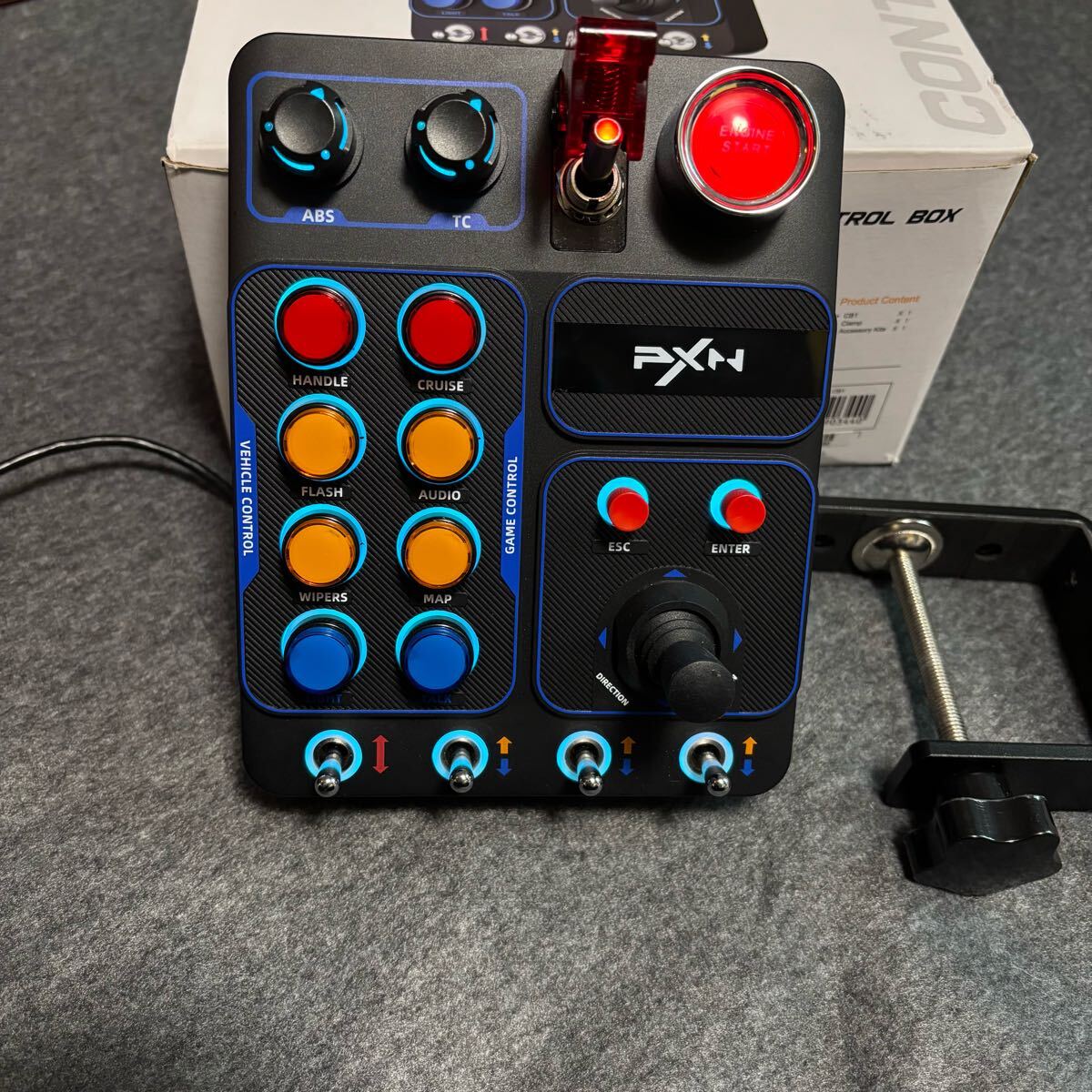 PXN CB1 ボタンボックス ハンコン用 レーシング Button Box スイッチ
