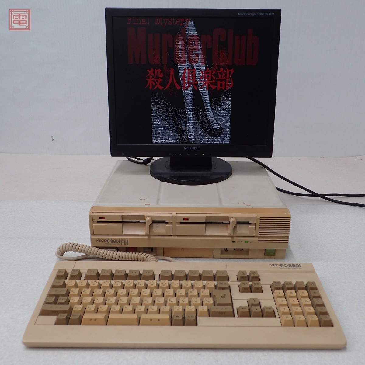 Yahoo!オークション - 動作品 NEC PC-8801FH 本体 + キーボード(TYPE A