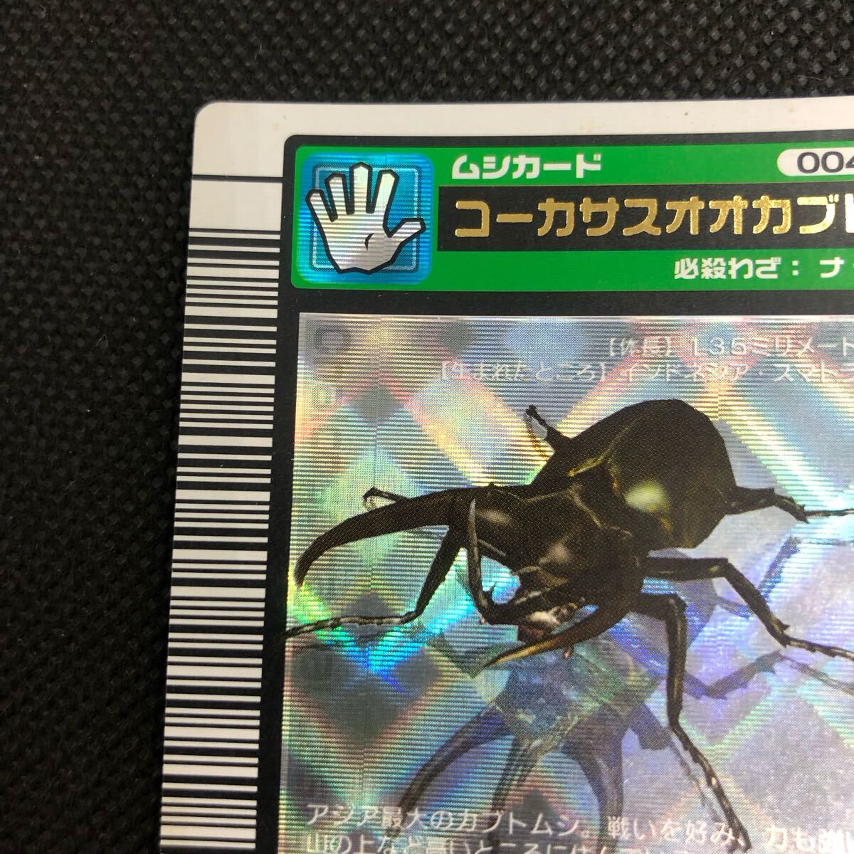 甲虫王者ムシキング ムシキングカード 2003 春 コーカサスオオカブト