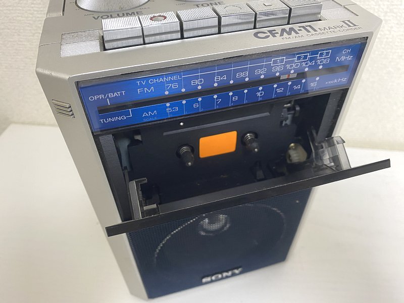送料無料 昭和レトロ ソニー ラジオカセット レコーダー ラジカセ CFM