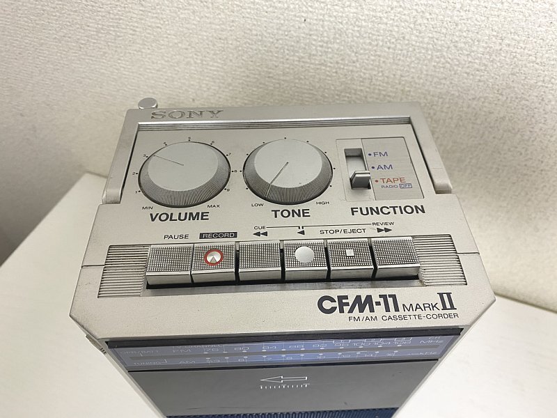 送料無料 昭和レトロ ソニー ラジオカセット レコーダー ラジカセ CFM