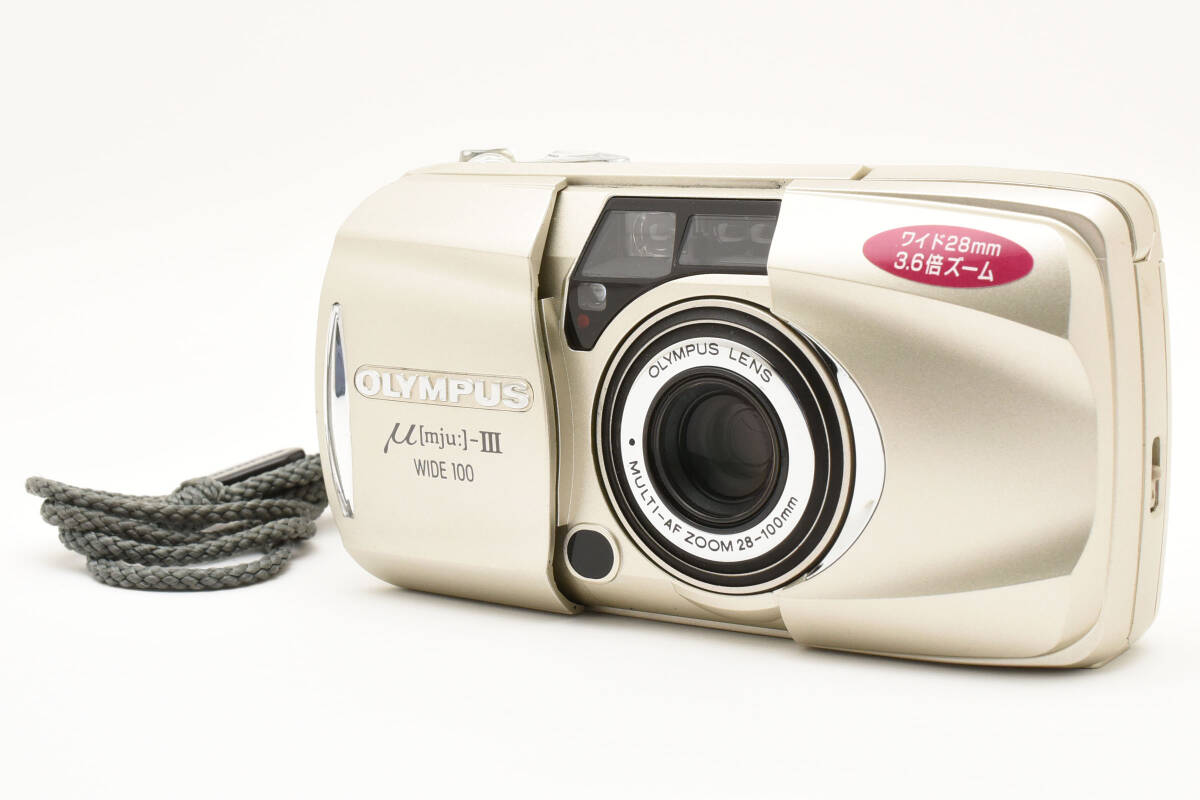 Yahoo!オークション - 極上美品 OLYMPUS μ [mju ]-Ⅲ WIDE 100 オリ