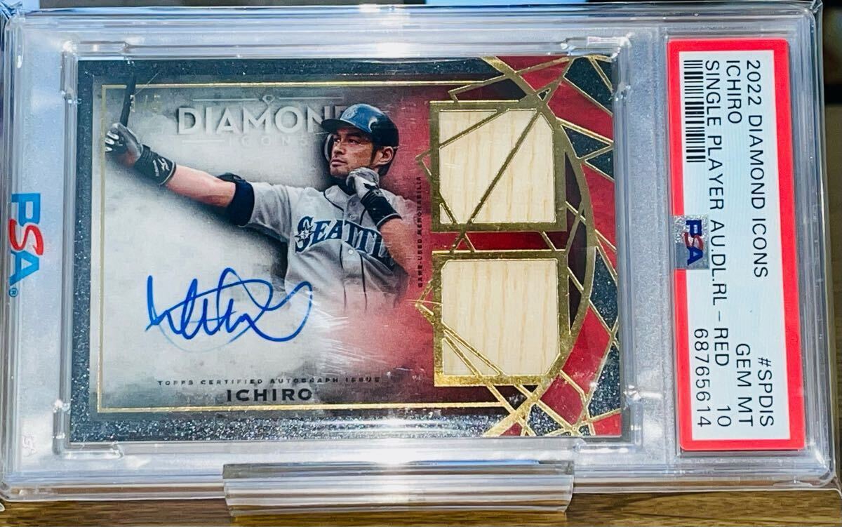 MLB☆イチロー 22 Leaf In The Game Big Ticket 直筆サインカード MLB
