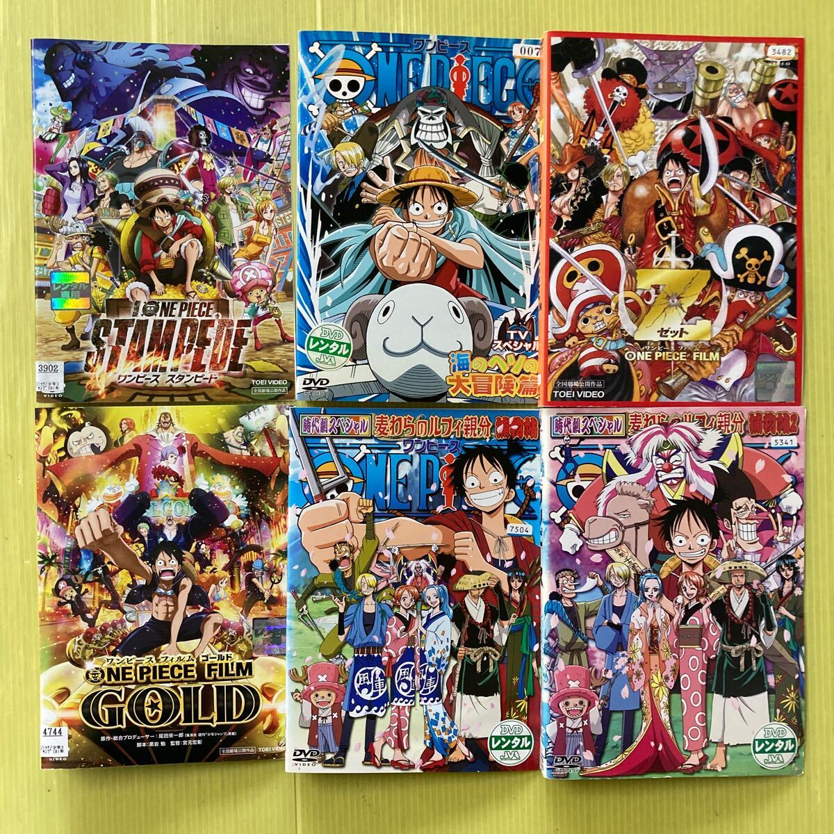 ワンピース 劇場版 スペシャル など 6巻セット 管理番号35468 DVD